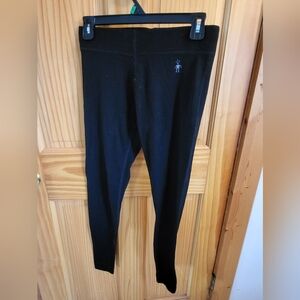 Smartwool Women's Merino Wool Base Layer Leggings Black S